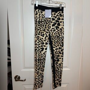 NWT Paco Rabanne Body Line Animal Print Leggings size S